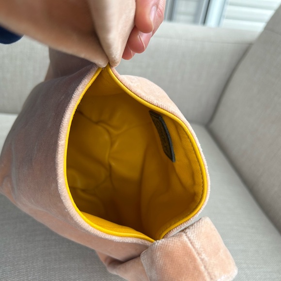 Clare V Chou Chou Pink Velvet Women's Bag - Picture 10 of 16